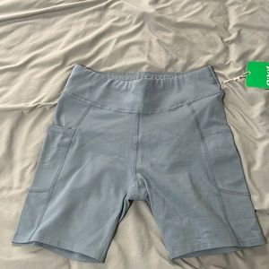Light blue bike shorts